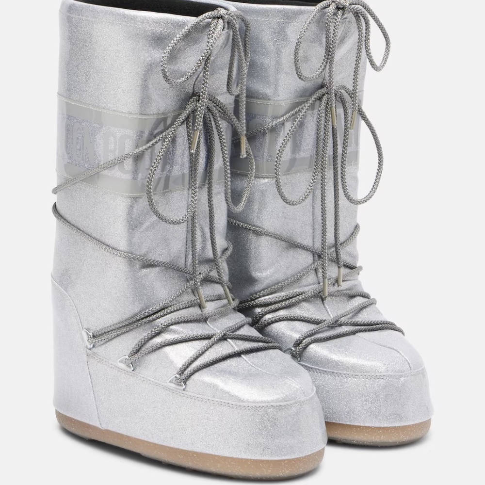 Moon Boot Silver Metallic Winter Boots